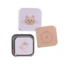 Assortiment snackdoosjes RVS - Snackbox set tiny team cat (Wenslijst ...)